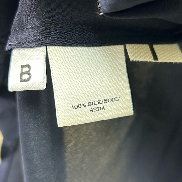 Ann Taylor Midnight Blue Silk Blouse - Picture 4 of 4